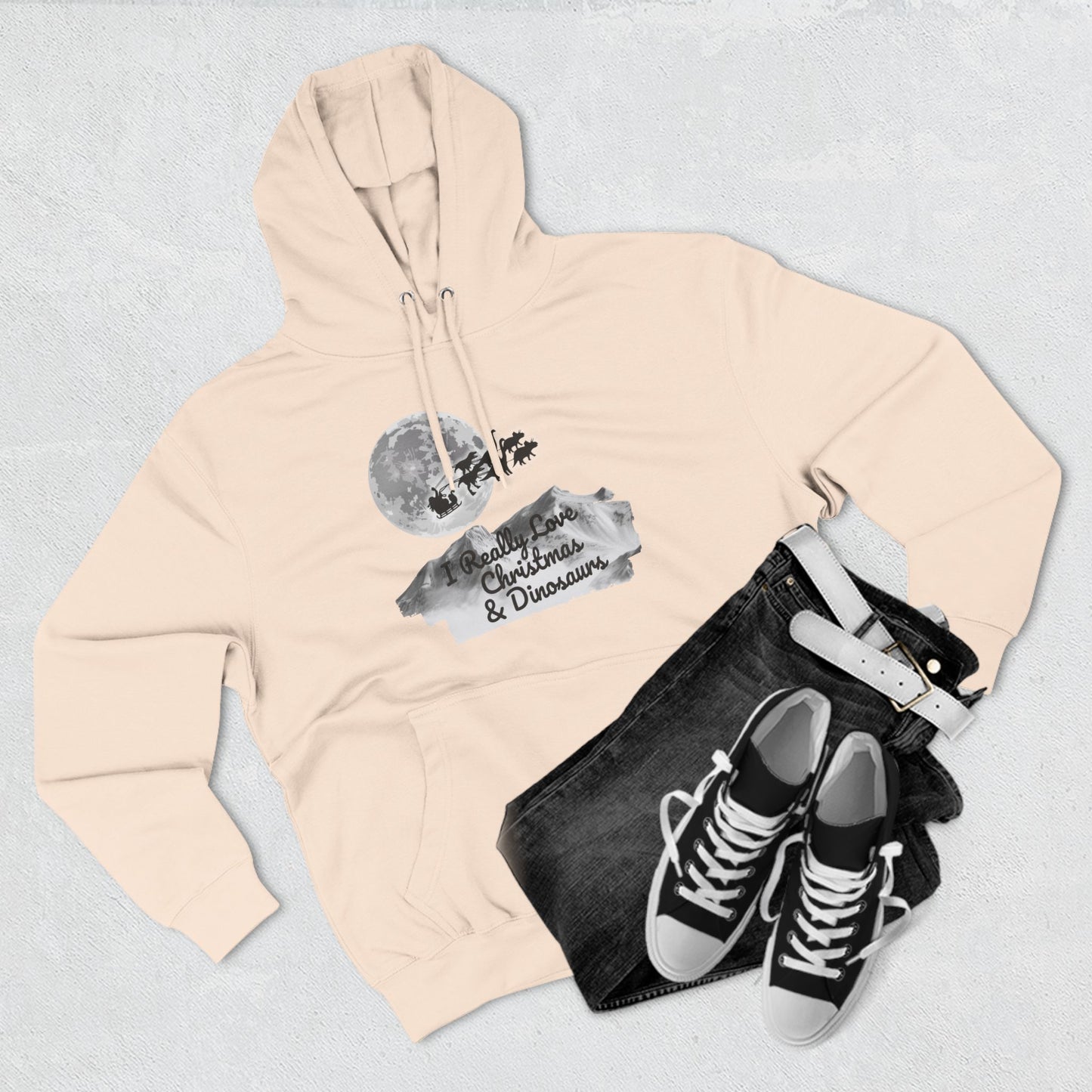 Christmas Dinosaur Hoodie