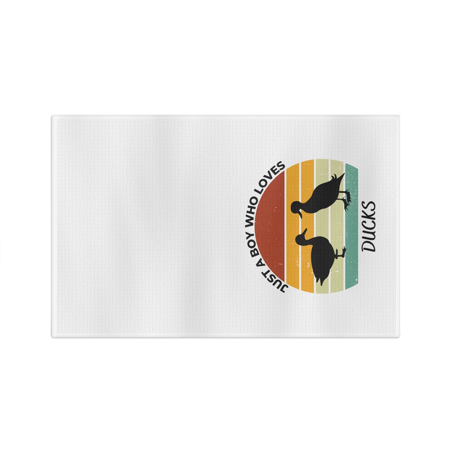 Just a Boy Who Loves Ducks Soft Tea Towel