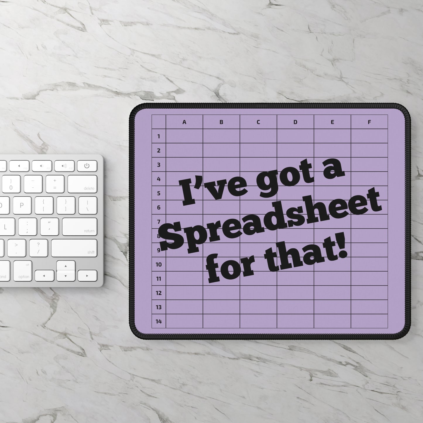 "I've Got a Spreadsheet for That!" Mousepad – Perfect Gift for CPAs, Accountants & Spreadsheet Lovers - Purple