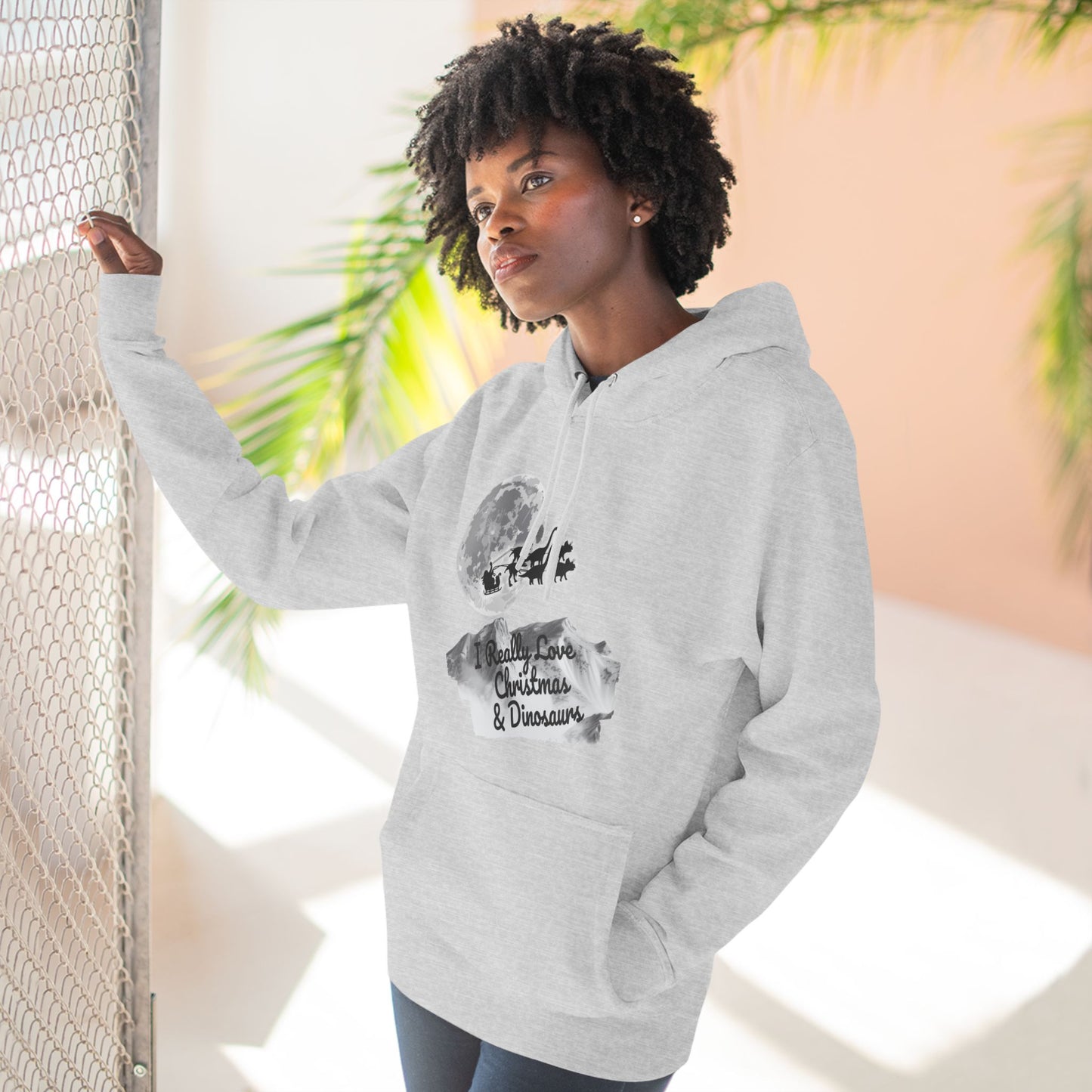Christmas Dinosaur Hoodie