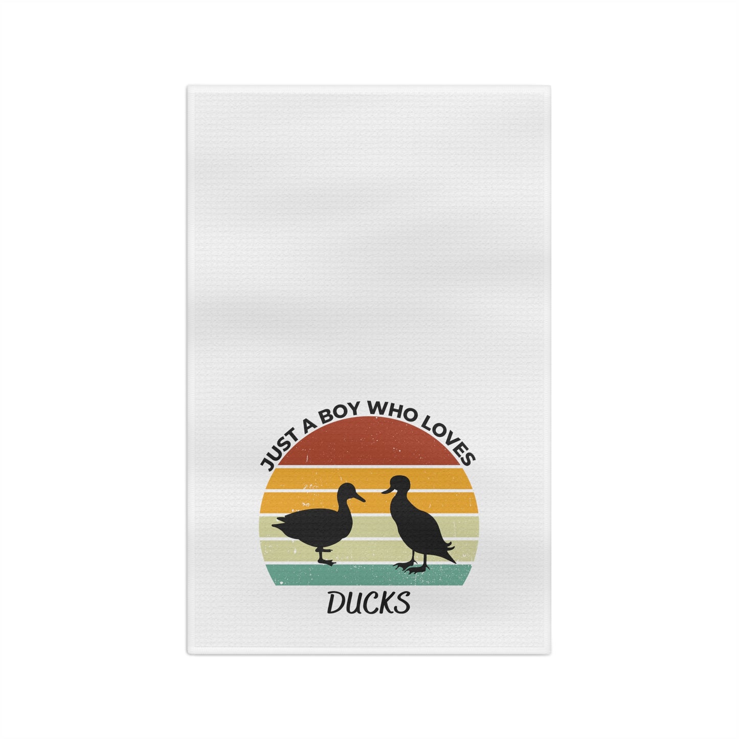 Just a Boy Who Loves Ducks Soft Tea Towel