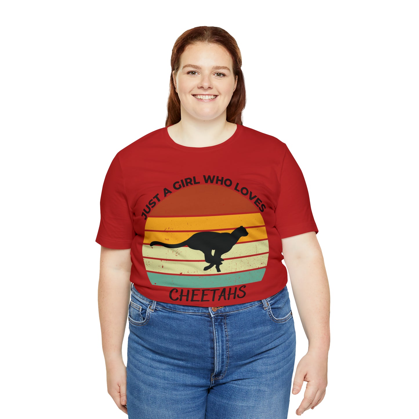 Just a Girl Who Loves Cheetahs Short Sleeve Tee