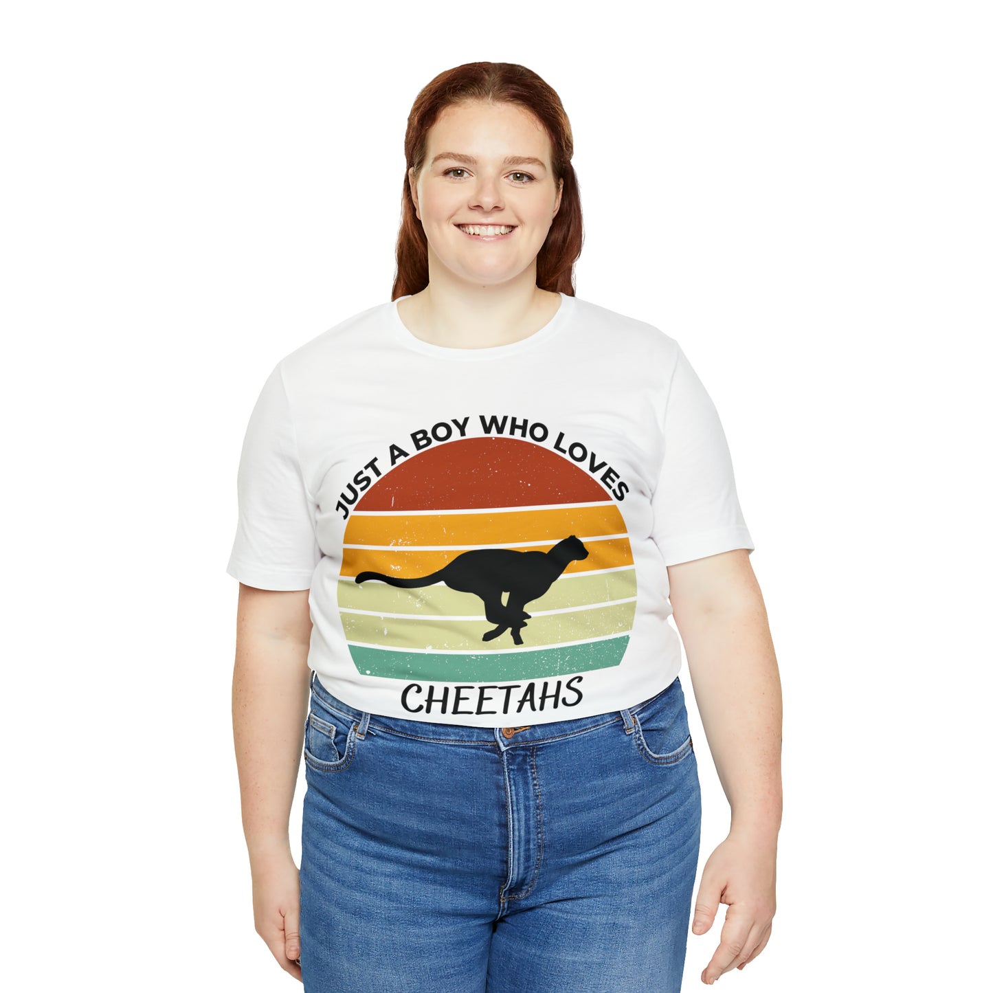 Just a Boy Who Loves Cheetahs Short Sleeve Tee