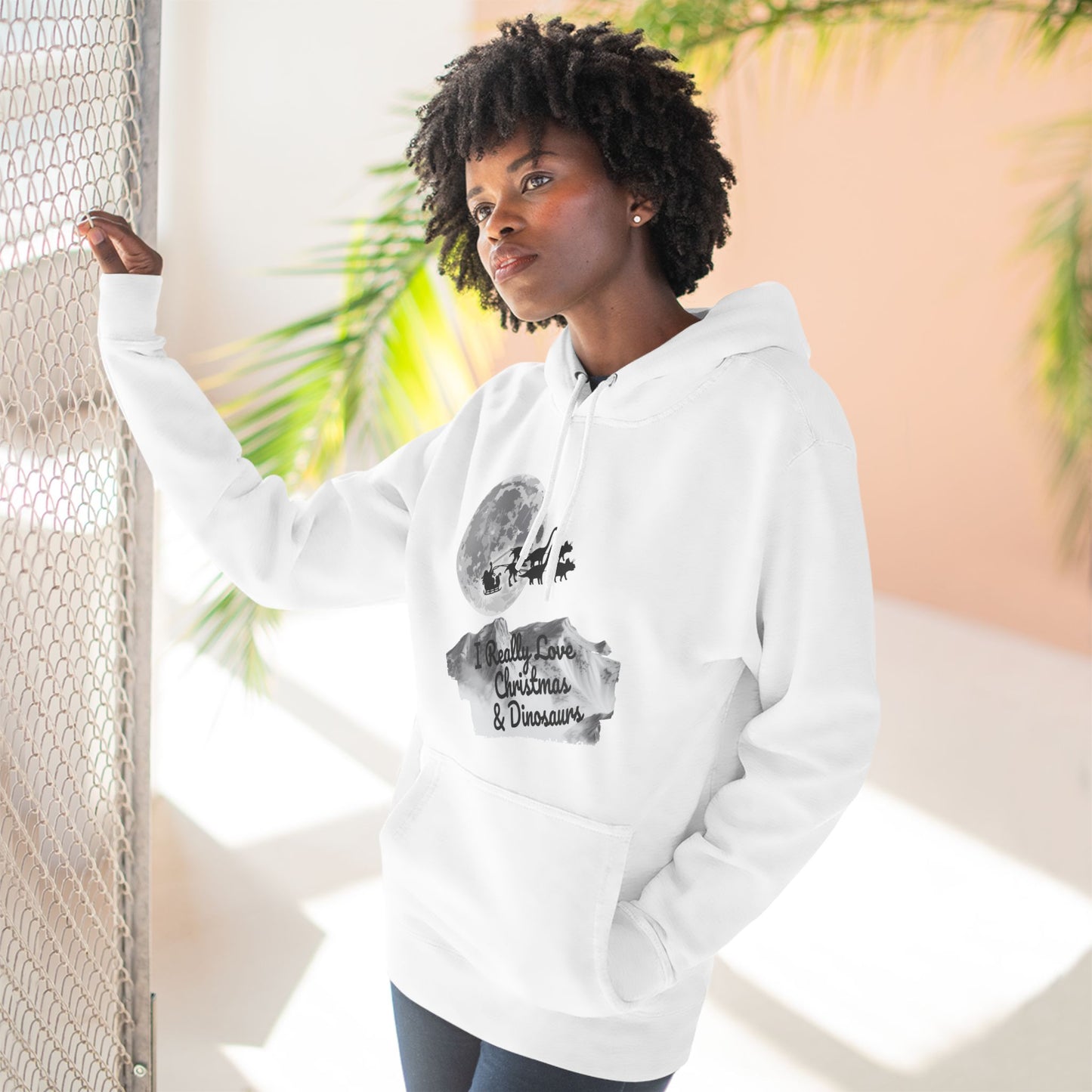Christmas Dinosaur Hoodie