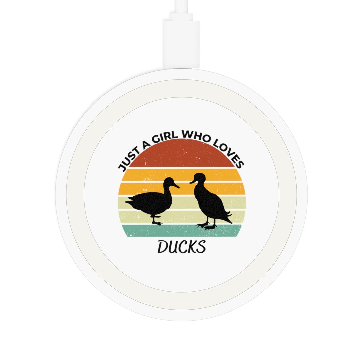 Just a Girl Who Loves Ducks Quake Wireless Charging Pad