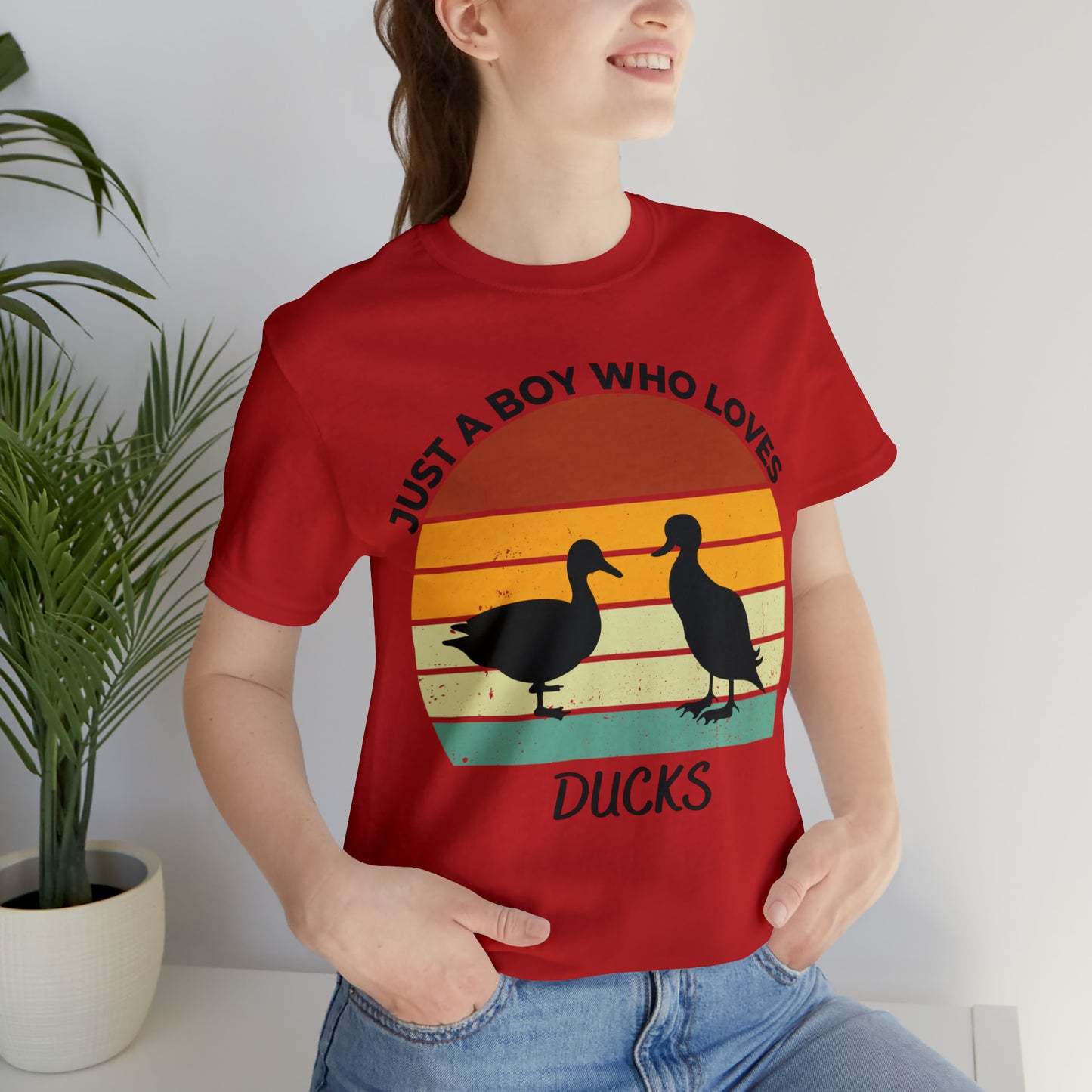 Just a Boy Who Loves Ducks Short Sleeve Tee