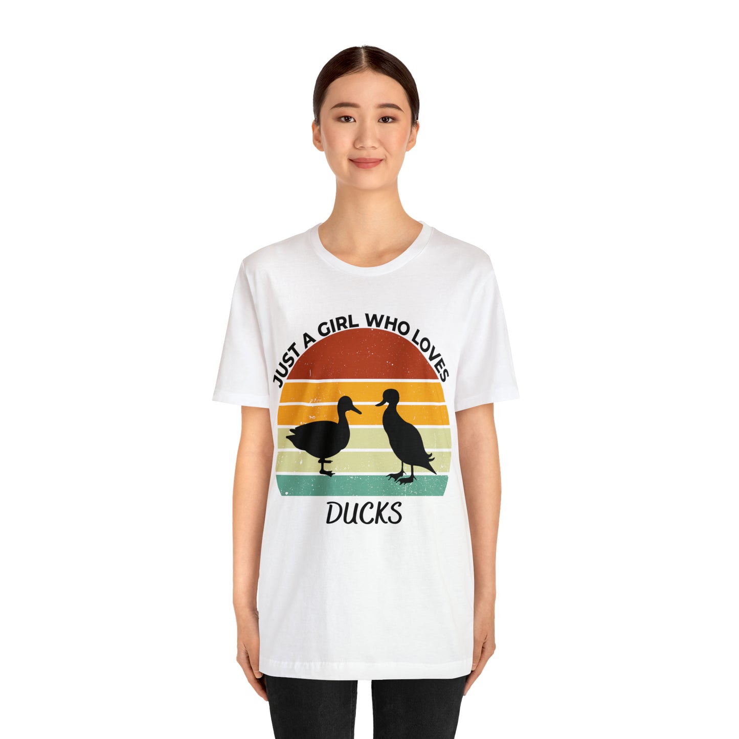 Just a Girl Who Loves Ducks Short Sleeve Tee