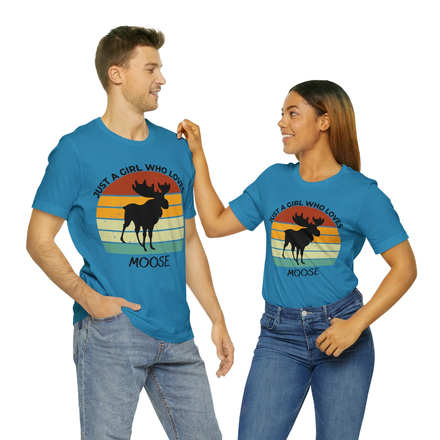 Just a Girl Who Loves Moose Short Sleeve Tee