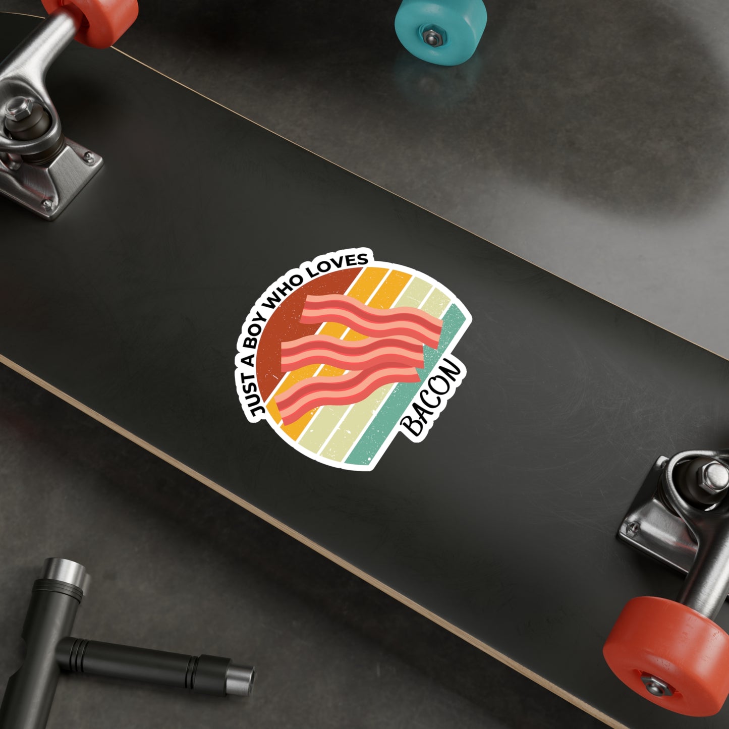 Just a Boy Who Loves Bacon Kiss-Cut Vinyl Decals