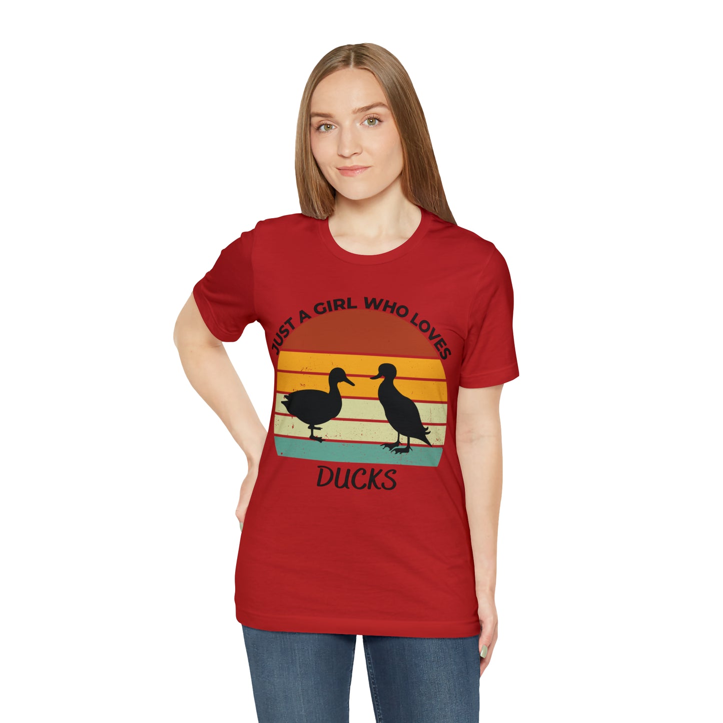 Just a Girl Who Loves Ducks Short Sleeve Tee