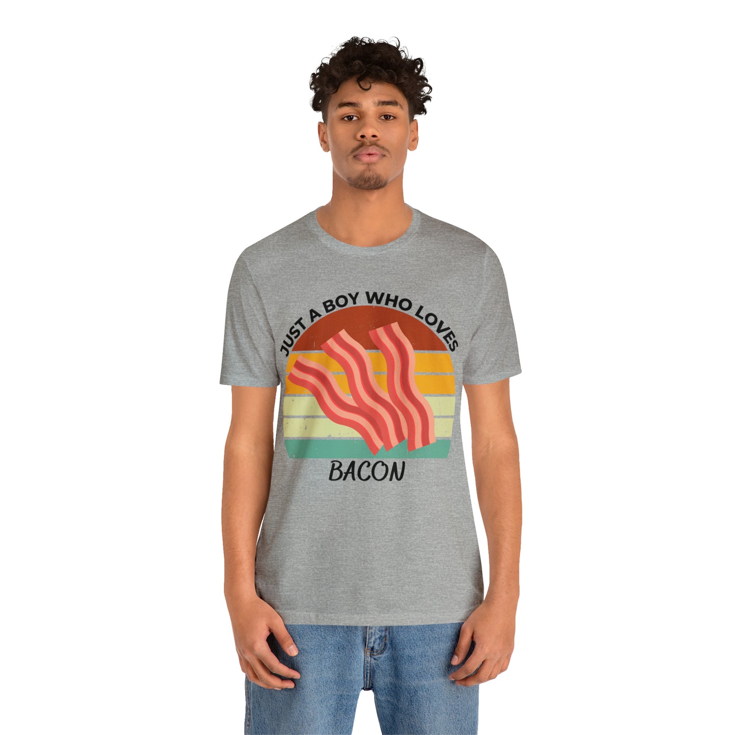 Just a Boy Who Loves Bacon Short Sleeve Tee