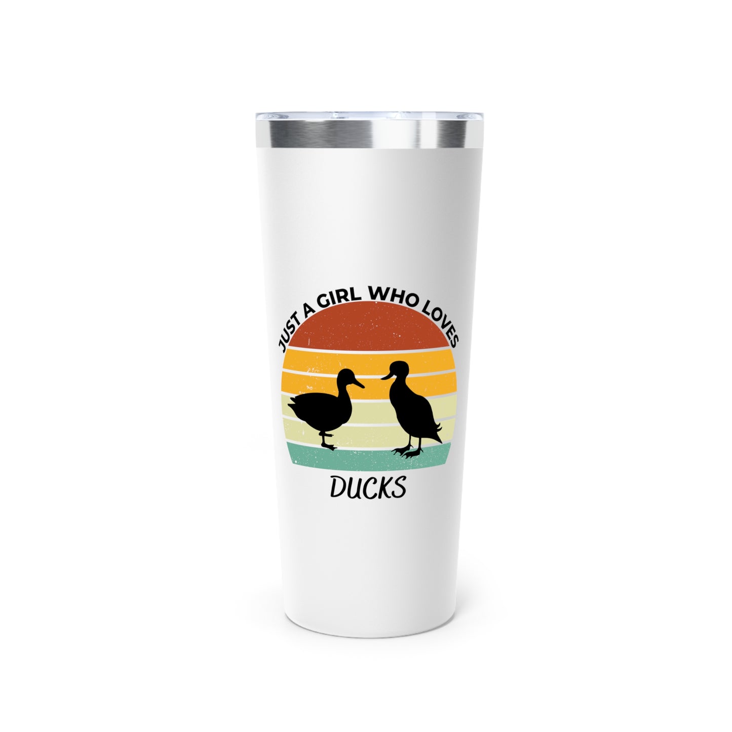 Just a Girl Who Loves Ducks Copper Vacuum Insulated Tumbler, 22oz