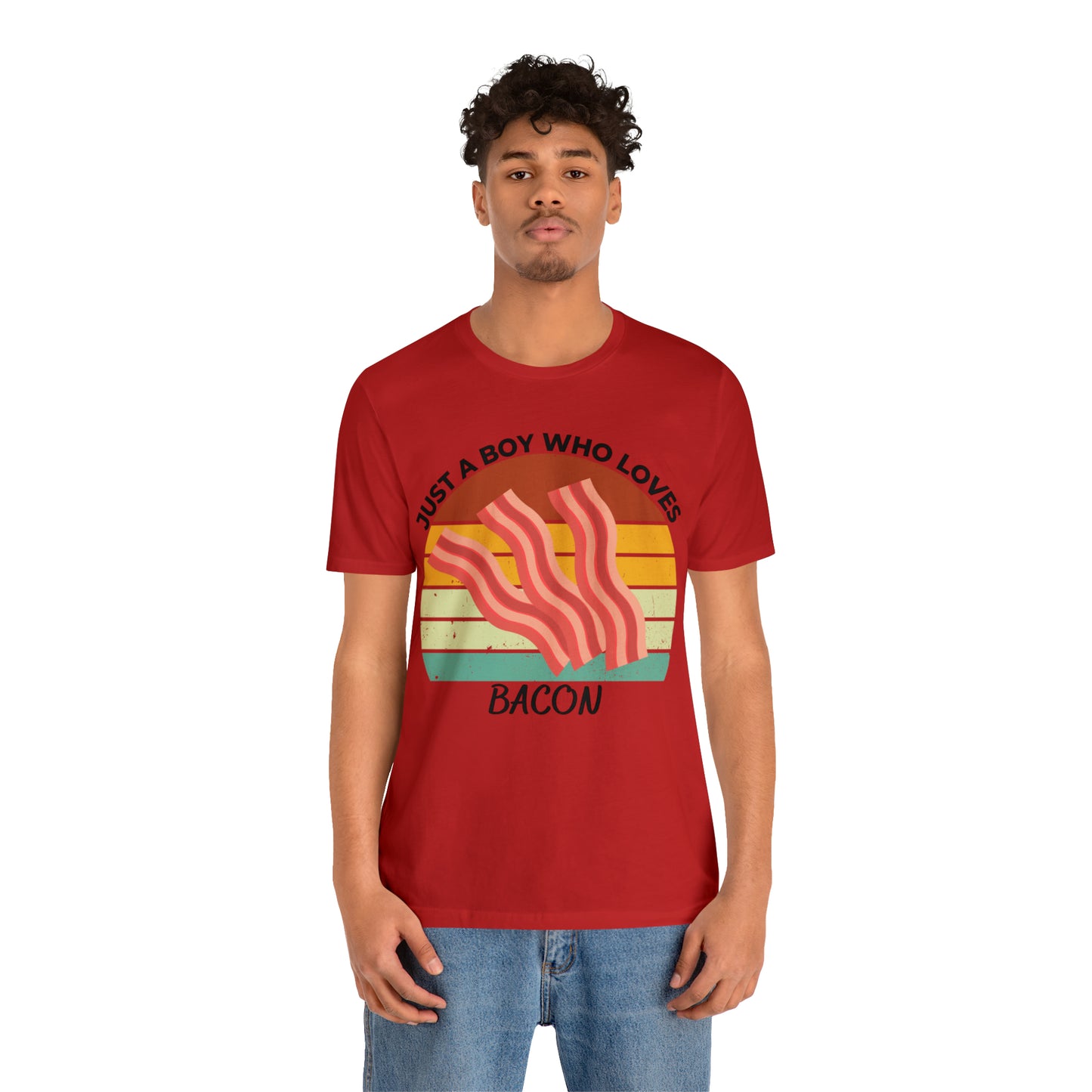 Just a Boy Who Loves Bacon Short Sleeve Tee