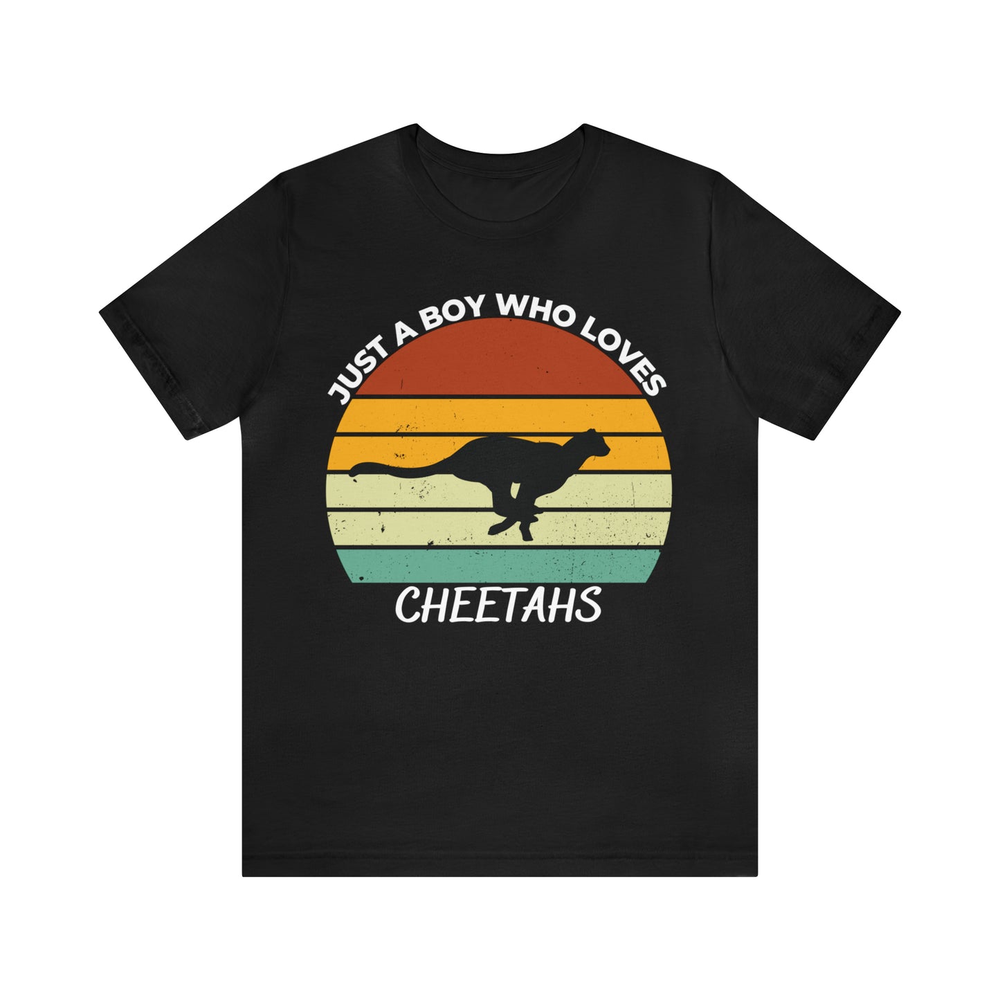 Just a Boy Who Loves Cheetahs Short Sleeve Tee