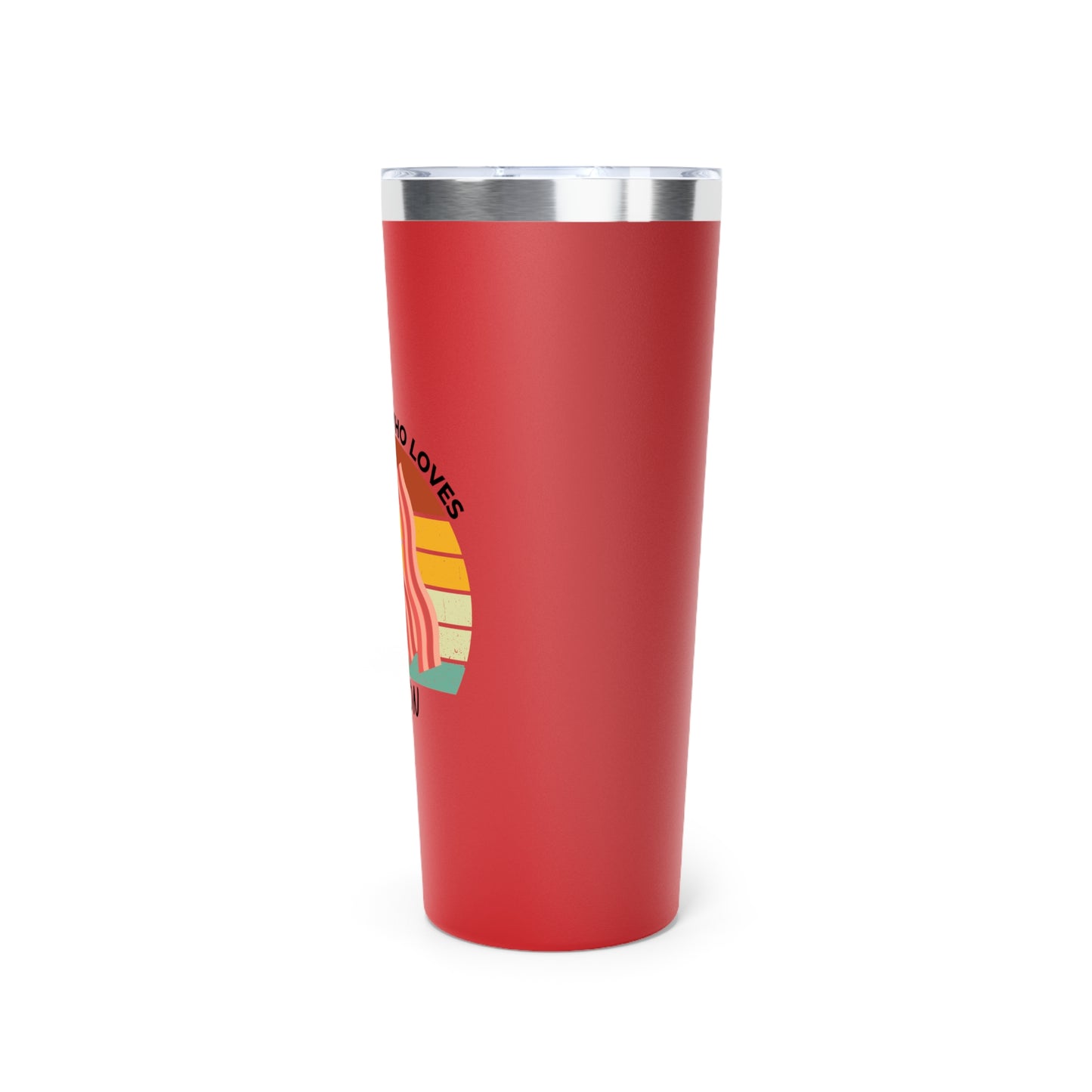 Just a Boy Who Loves Bacon Copper Vacuum Insulated Tumbler, 22oz