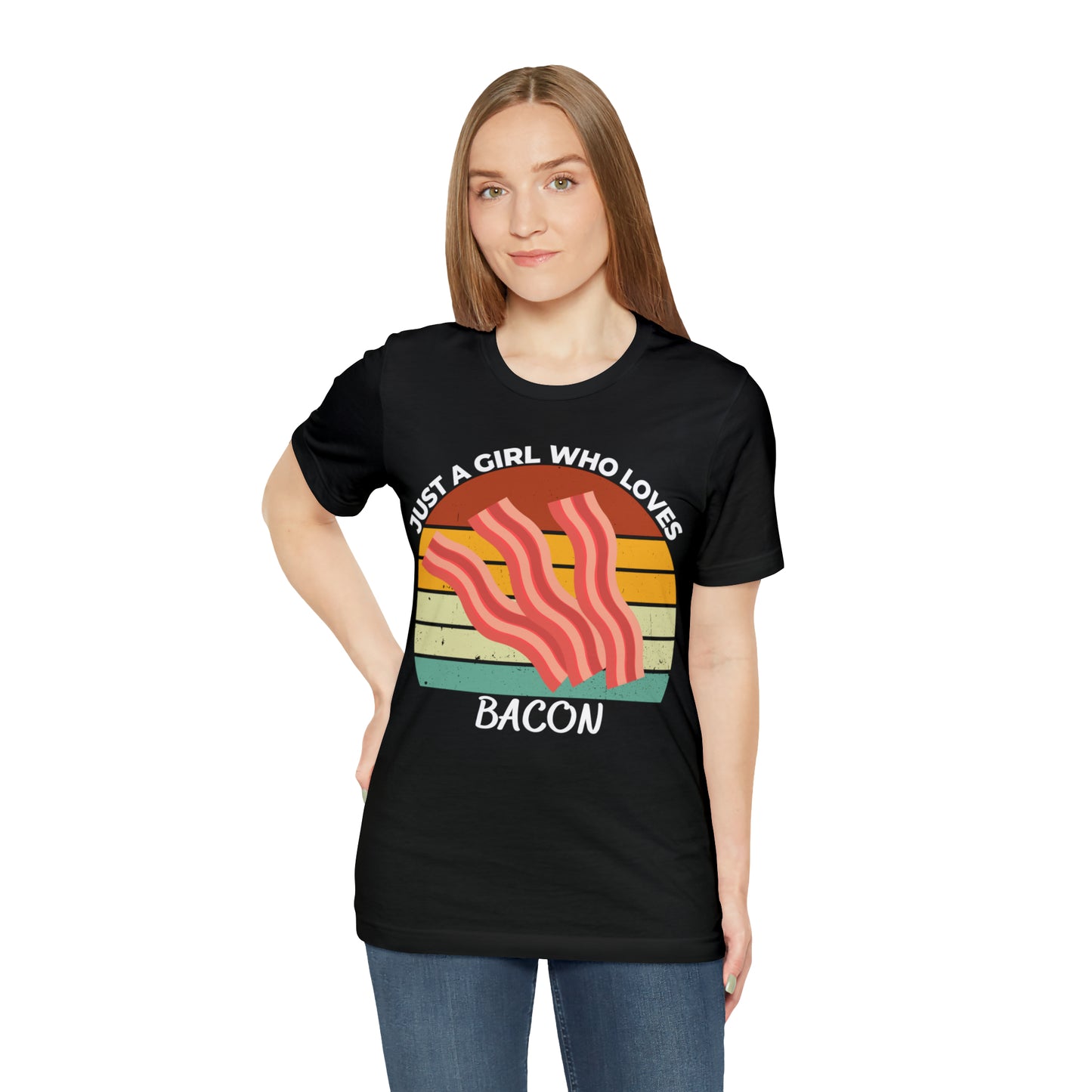 Just a Girl Who Loves Bacon Short Sleeve Tee