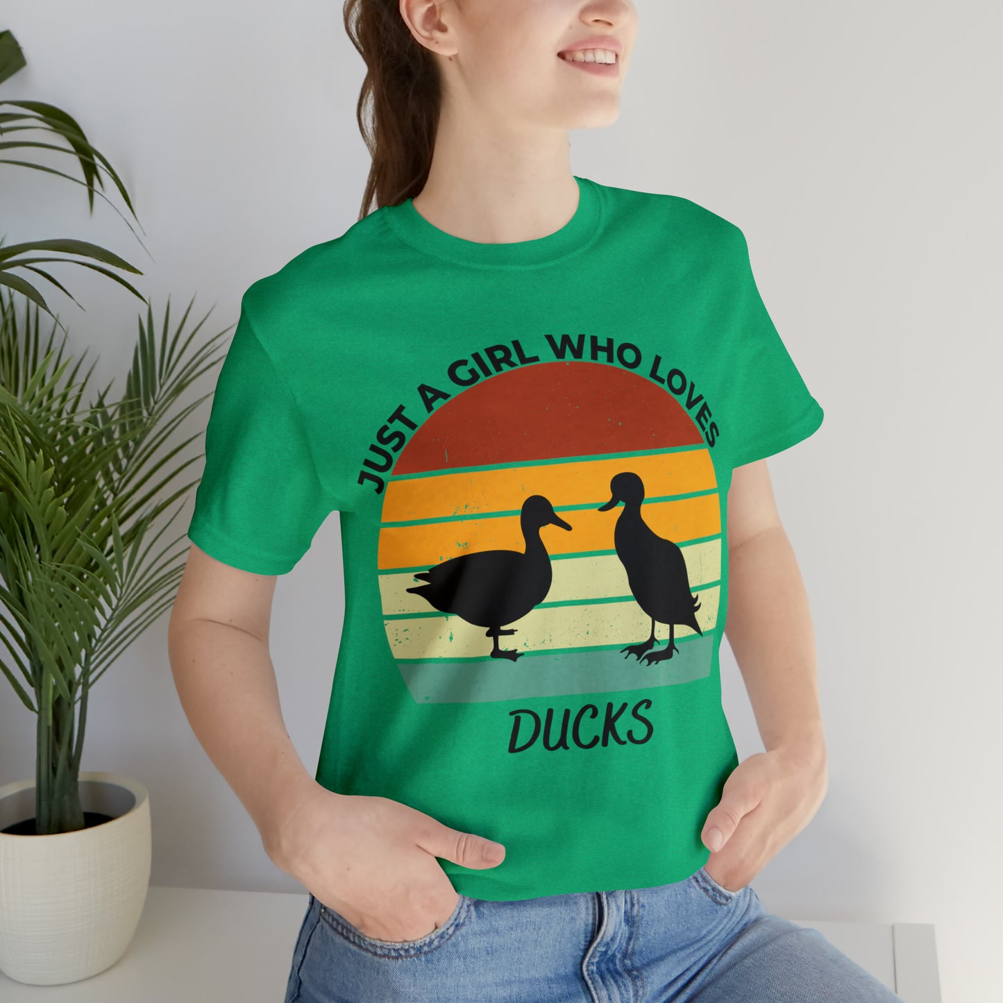 Just a Girl Who Loves Ducks Short Sleeve Tee