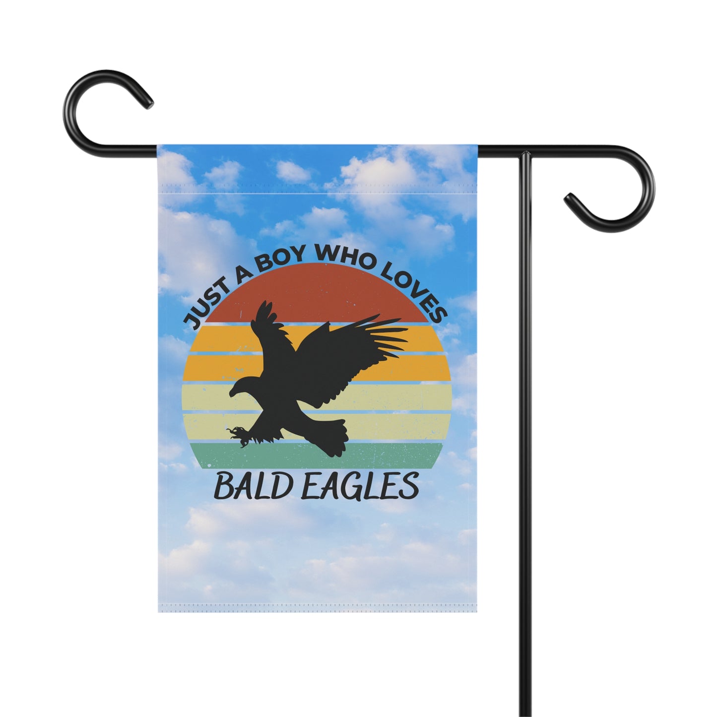 Just a Boy Who Loves Bald Eagles Garden & House Banner