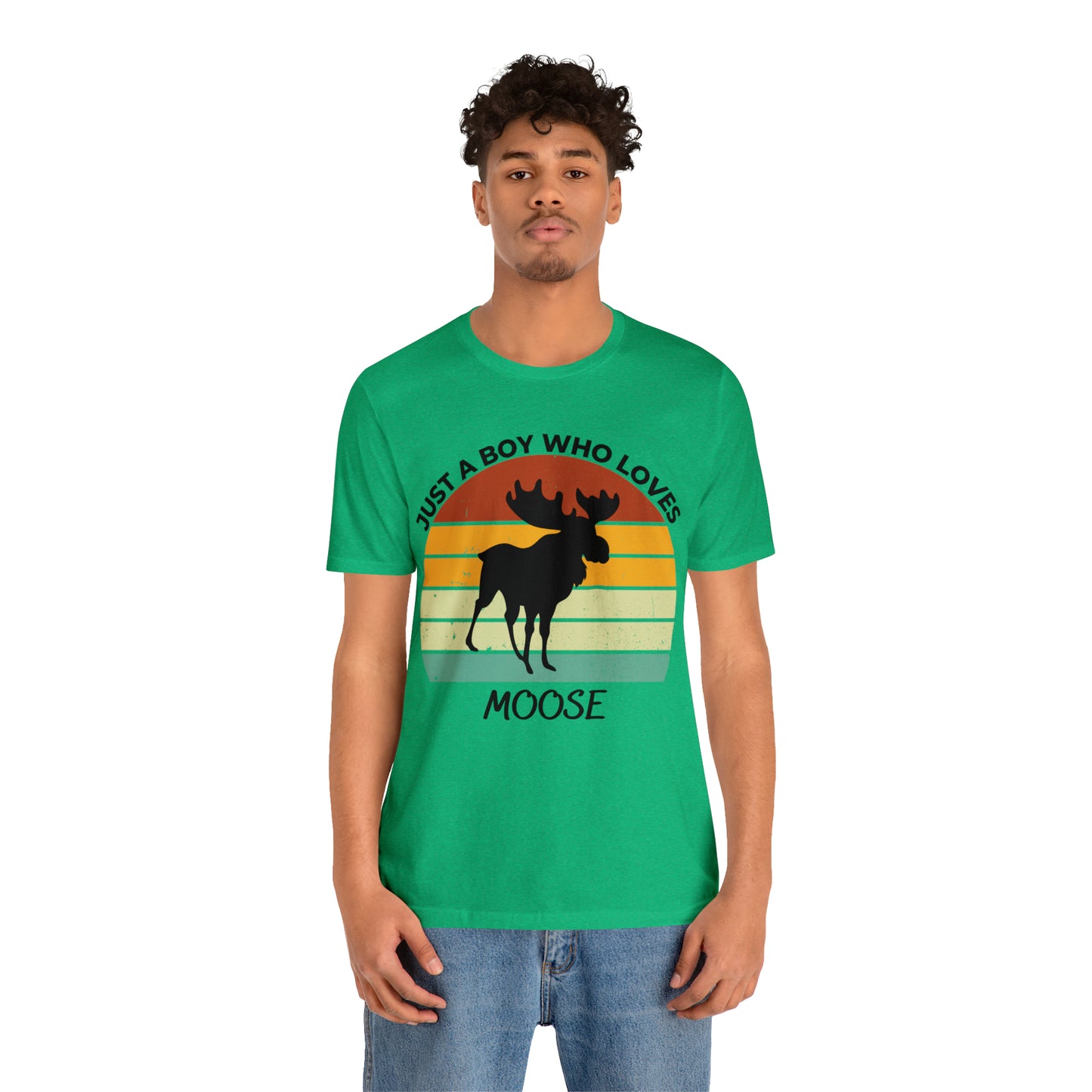 Just a Boy Who Loves Moose Short Sleeve Tee