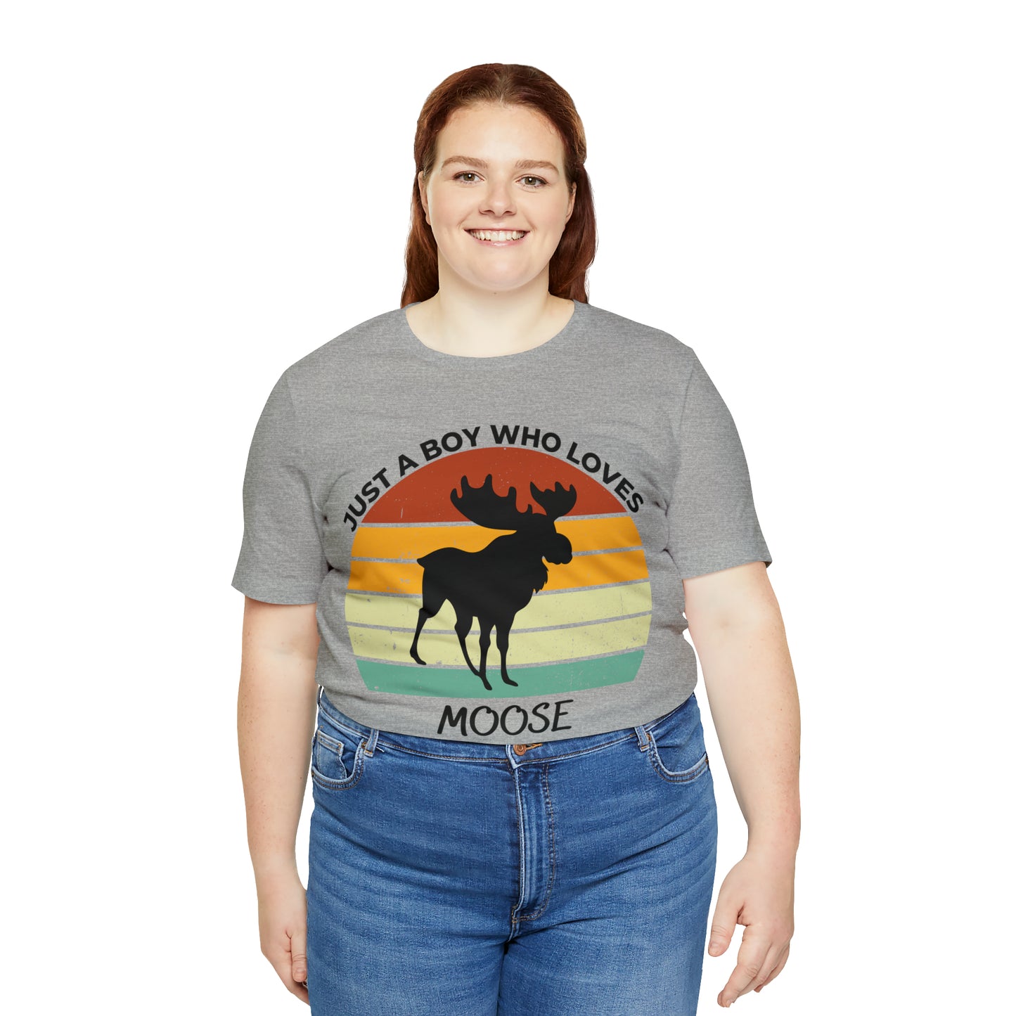 Just a Boy Who Loves Moose Short Sleeve Tee