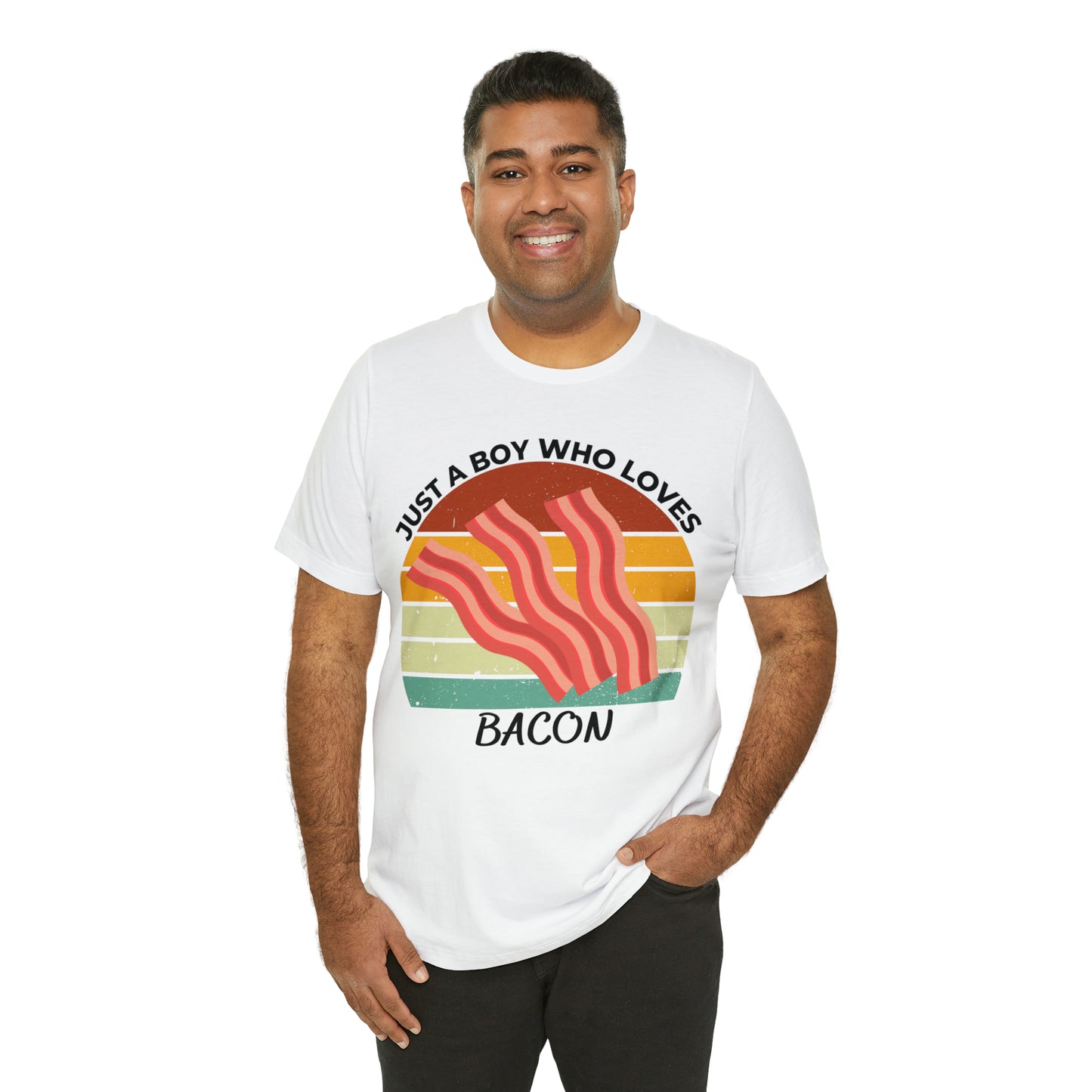 Just a Boy Who Loves Bacon Short Sleeve Tee