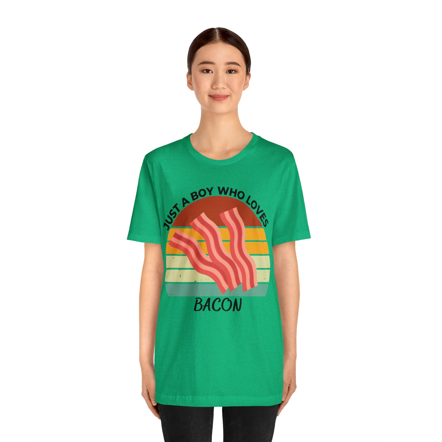 Just a Boy Who Loves Bacon Short Sleeve Tee