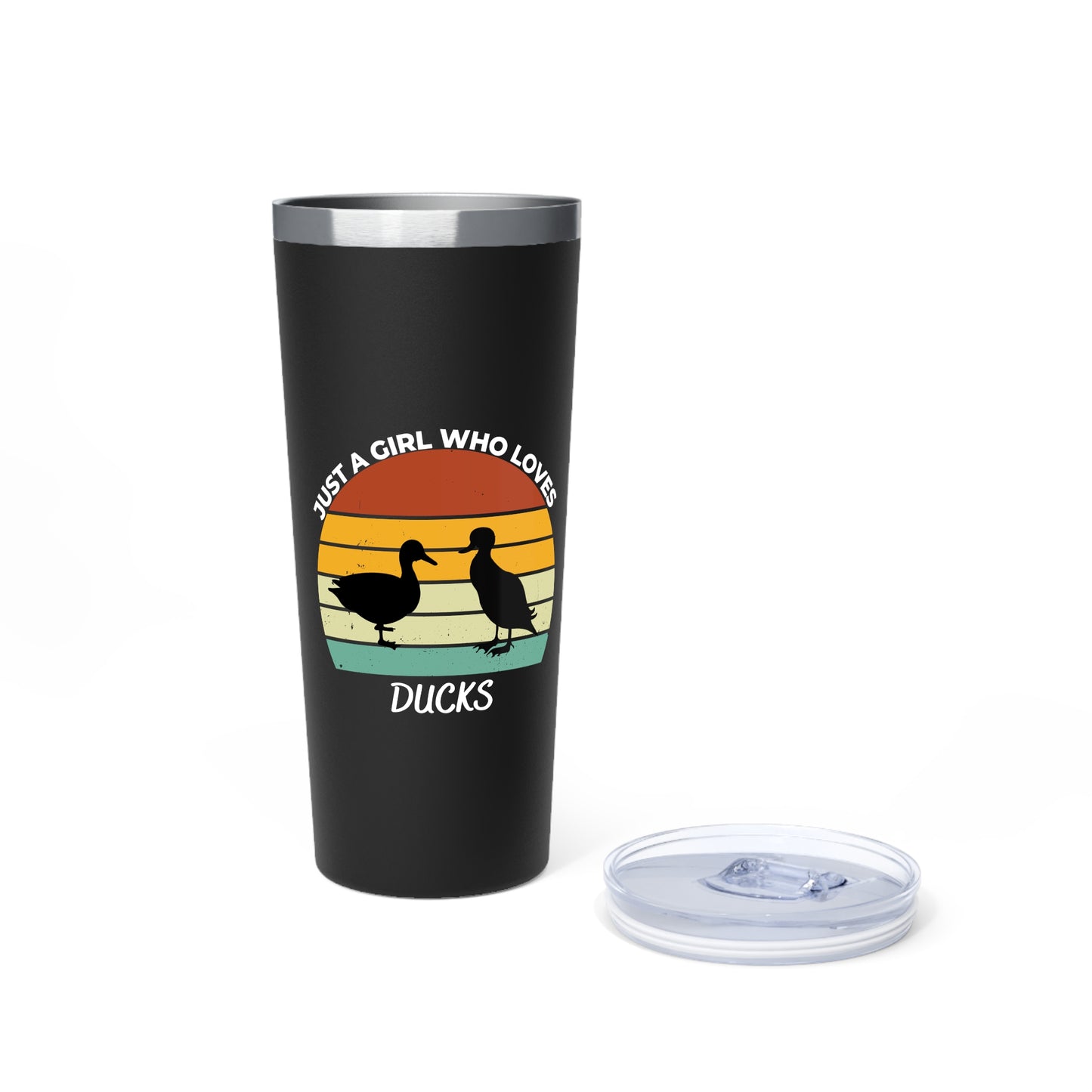 Just a Girl Who Loves Ducks Copper Vacuum Insulated Tumbler, 22oz