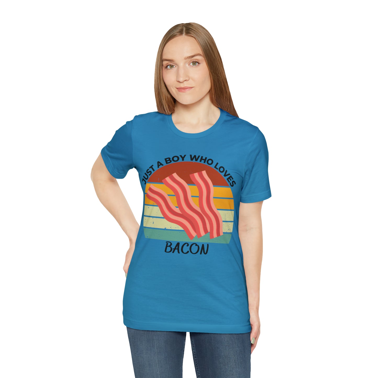 Just a Boy Who Loves Bacon Short Sleeve Tee