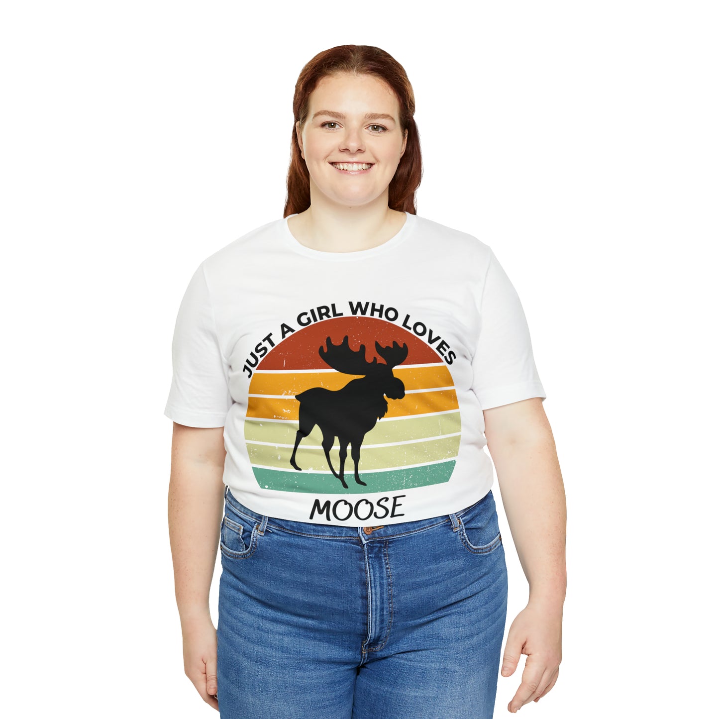 Just a Girl Who Loves Moose Short Sleeve Tee