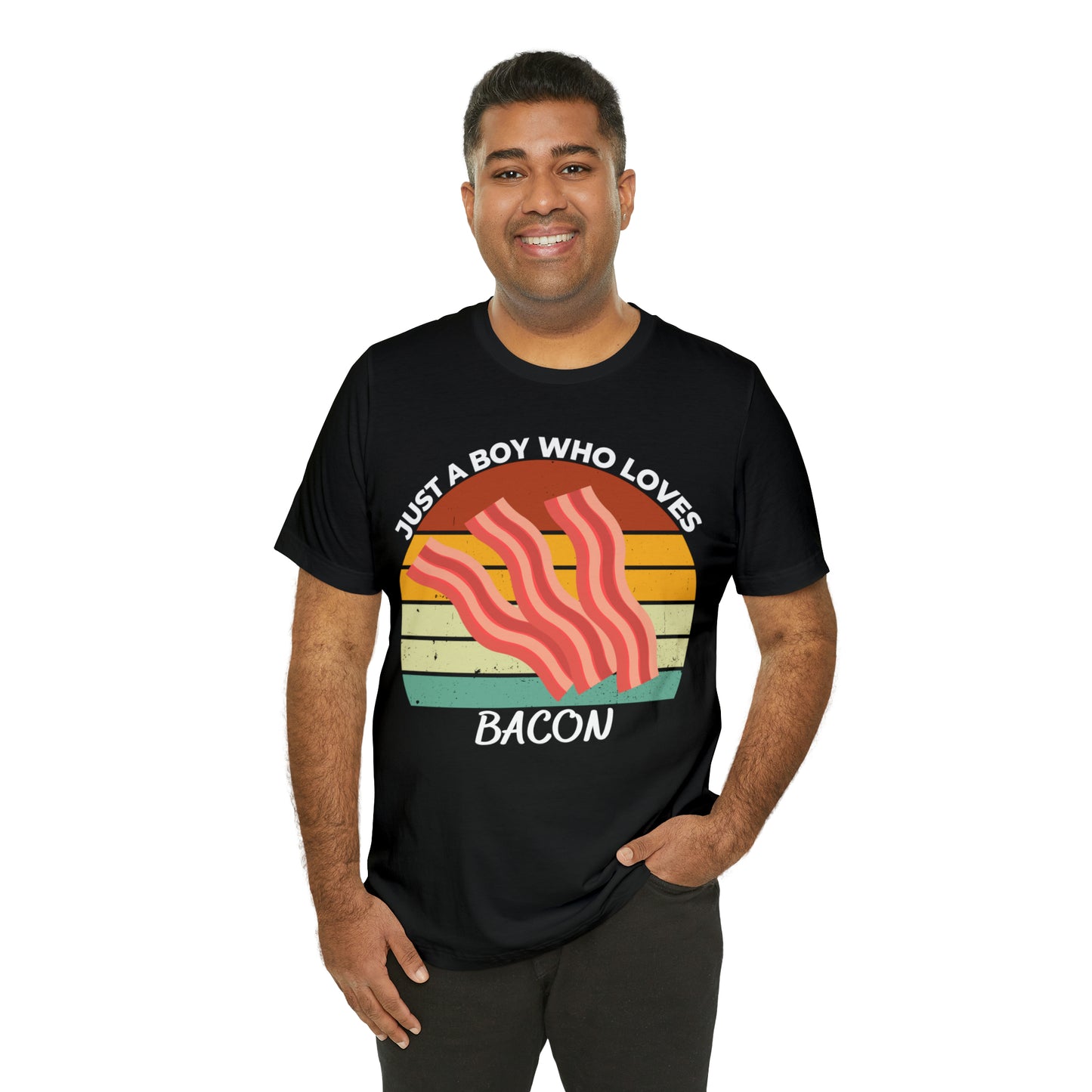 Just a Boy Who Loves Bacon Short Sleeve Tee