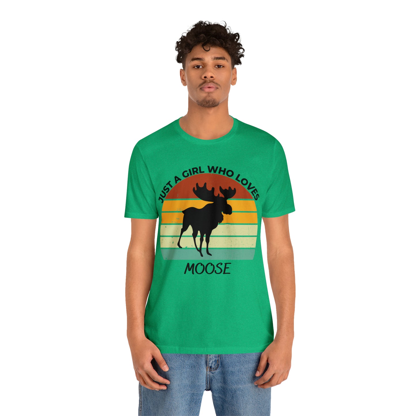 Just a Girl Who Loves Moose Short Sleeve Tee