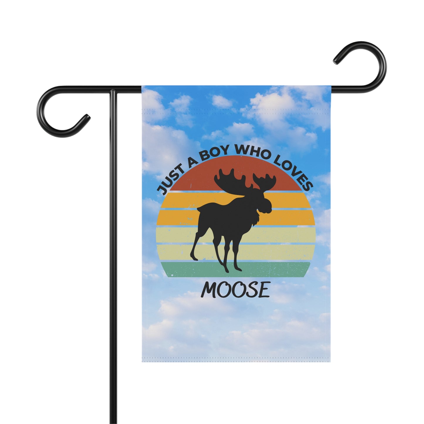 Just a Boy Who Loves Moose Garden & House Banner