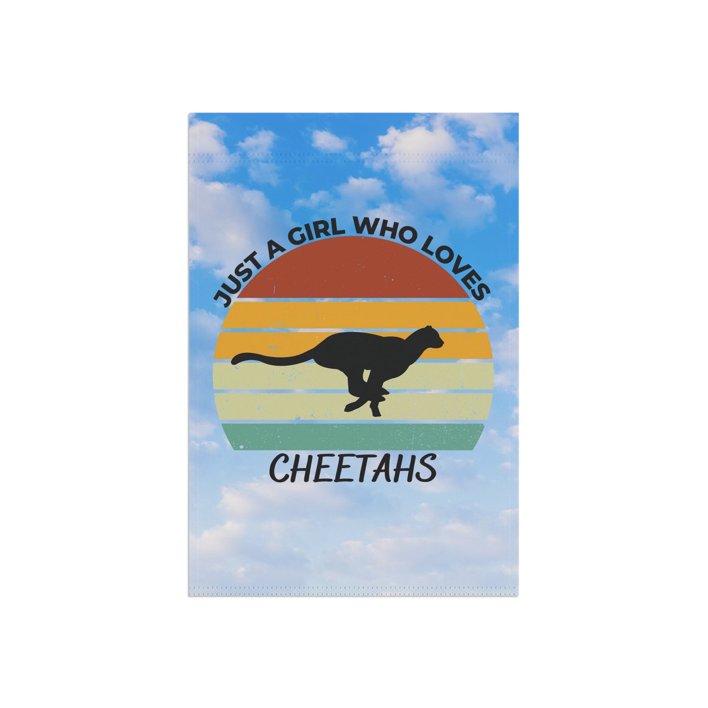 Just a Girl Who Loves Cheetahs Garden & House Banner