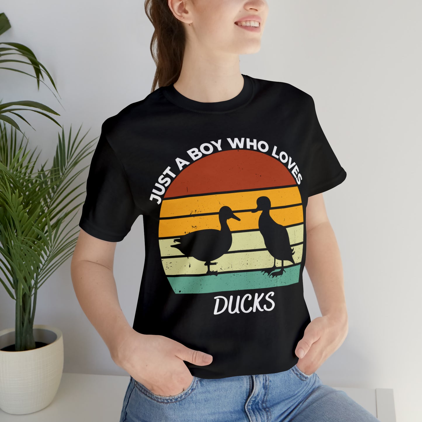 Just a Boy Who Loves Ducks Short Sleeve Tee