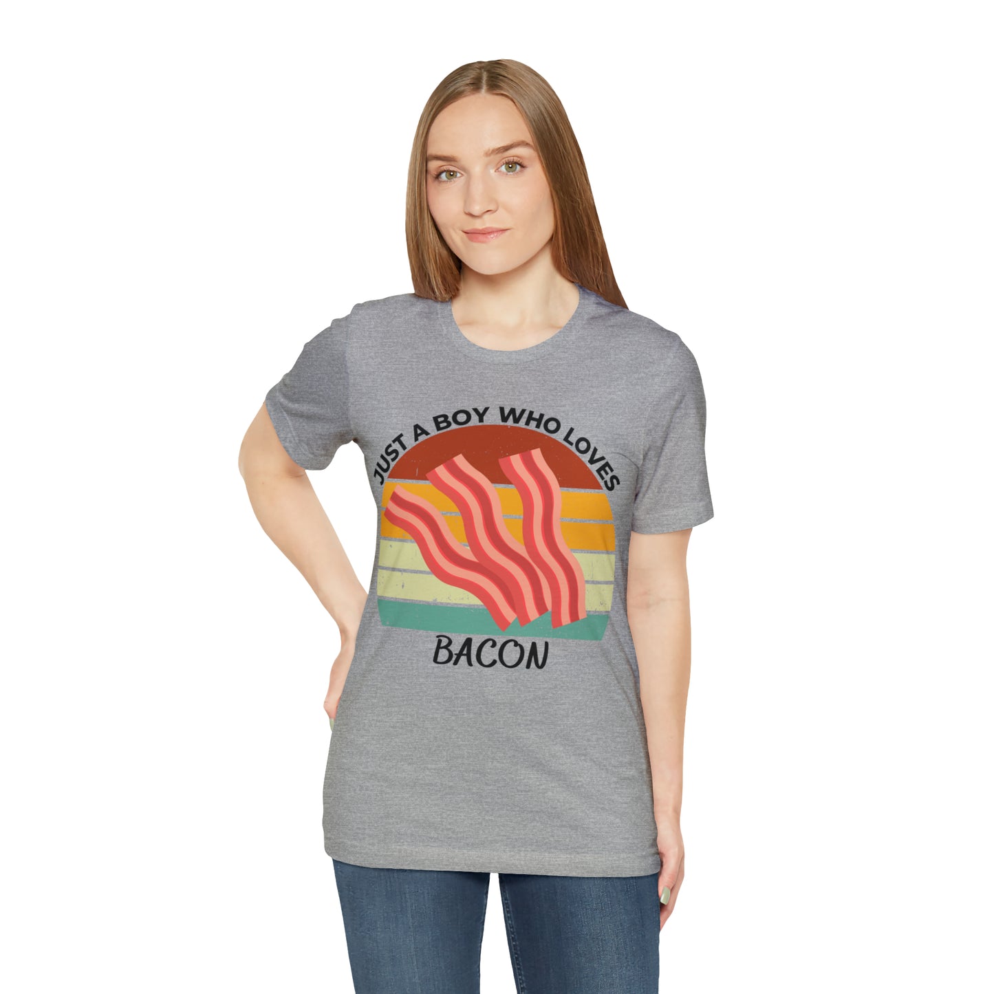 Just a Boy Who Loves Bacon Short Sleeve Tee