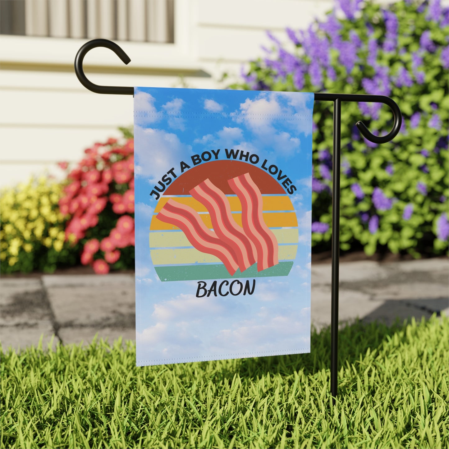 Just a Boy Who Loves Bacon Garden & House Banner