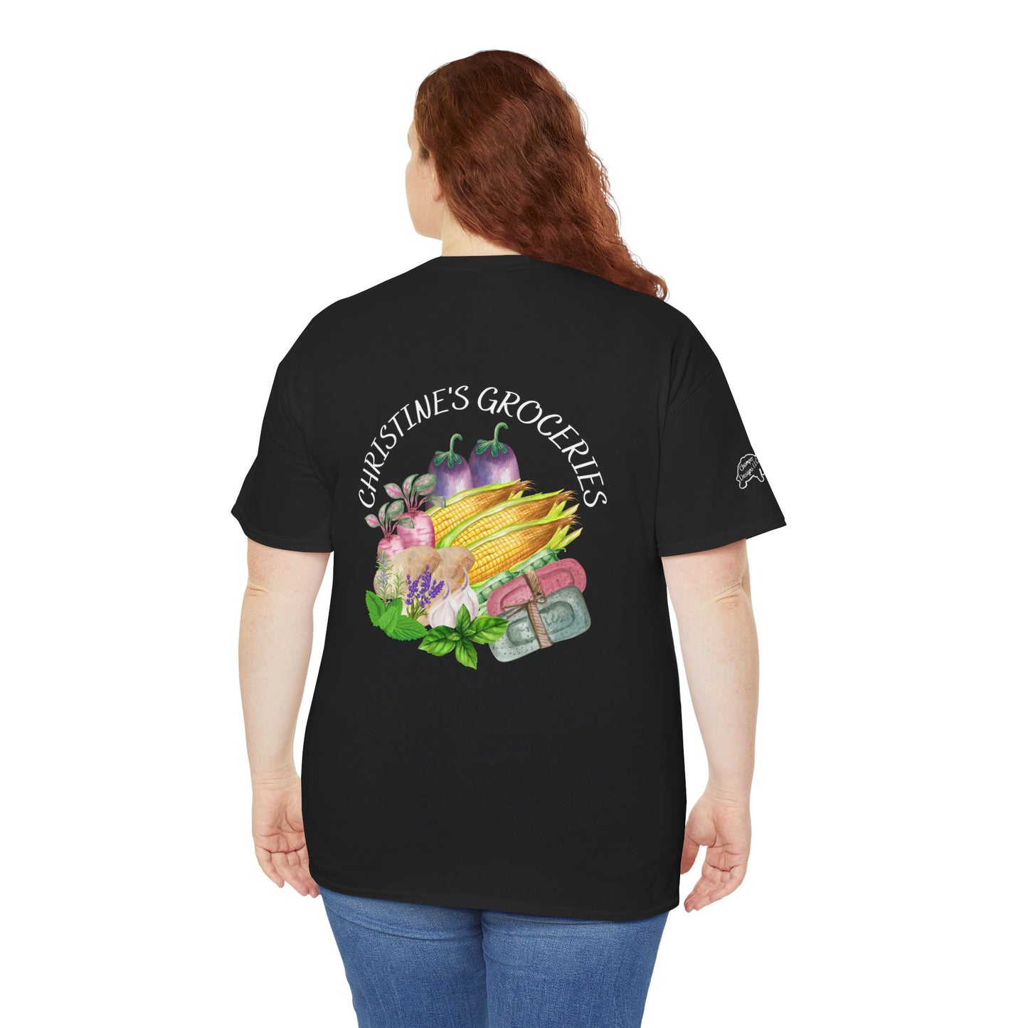 Christine's Groceries Logo Wear Event Shirt Unisex Cotton Tee