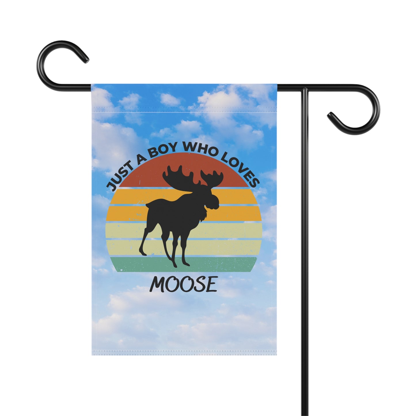 Just a Boy Who Loves Moose Garden & House Banner