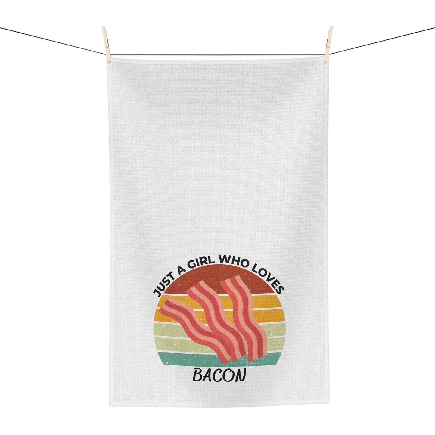 Just a Girl Who Loves Bacon Soft Tea Towel