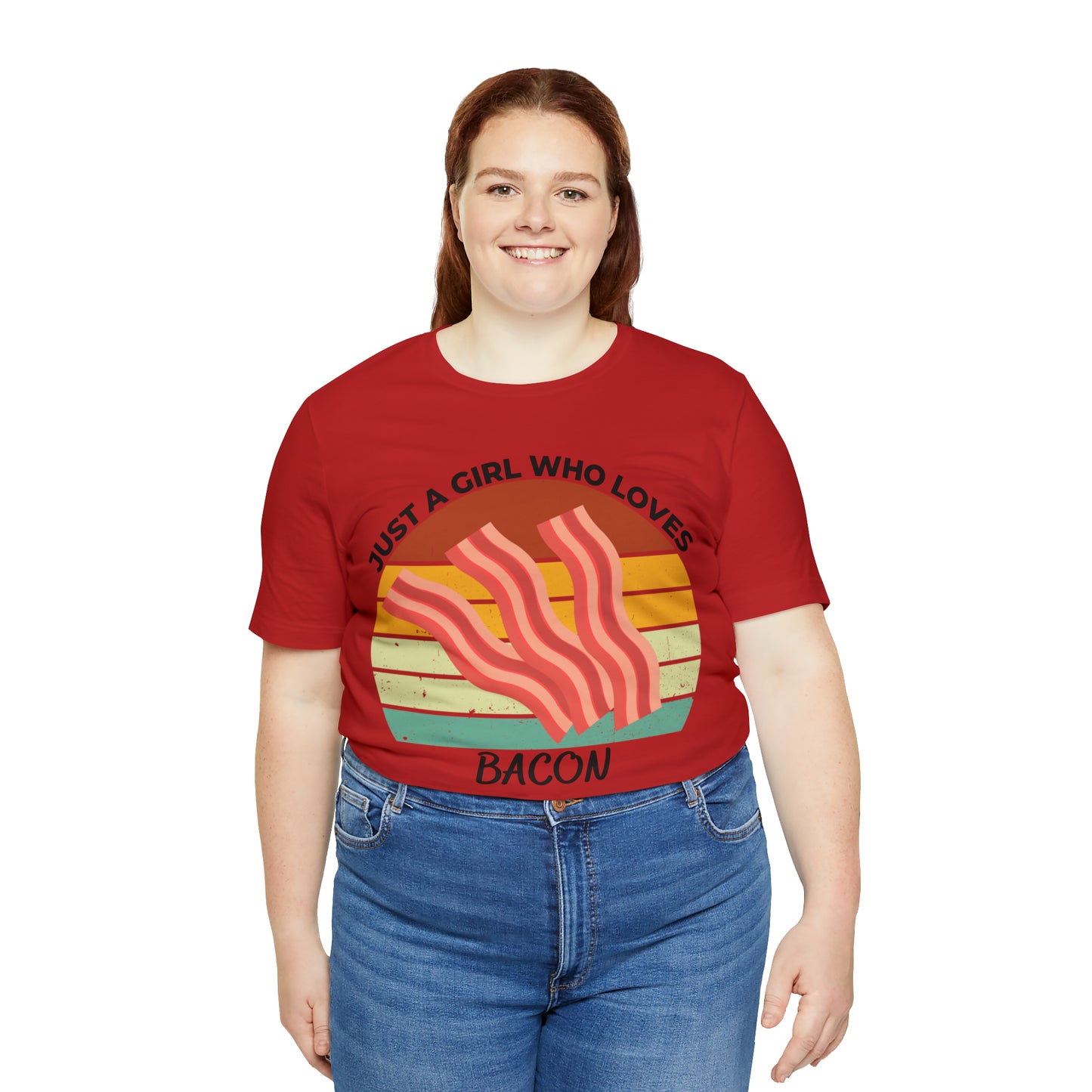 Just a Girl Who Loves Bacon Short Sleeve Tee