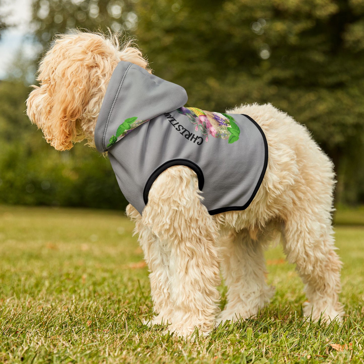 Christine's Groceries Grey Pet Hoodie