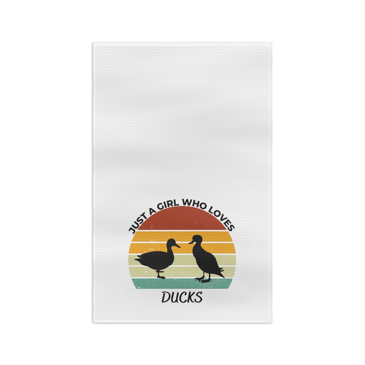 Just a Girl Who Loves Ducks Soft Tea Towel