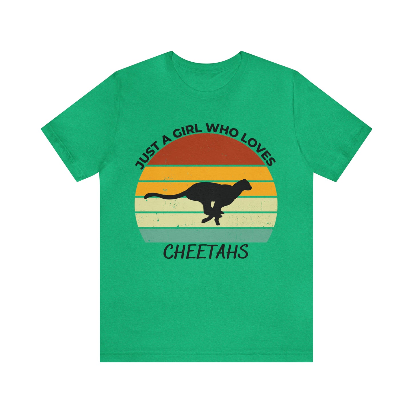 Just a Girl Who Loves Cheetahs Short Sleeve Tee