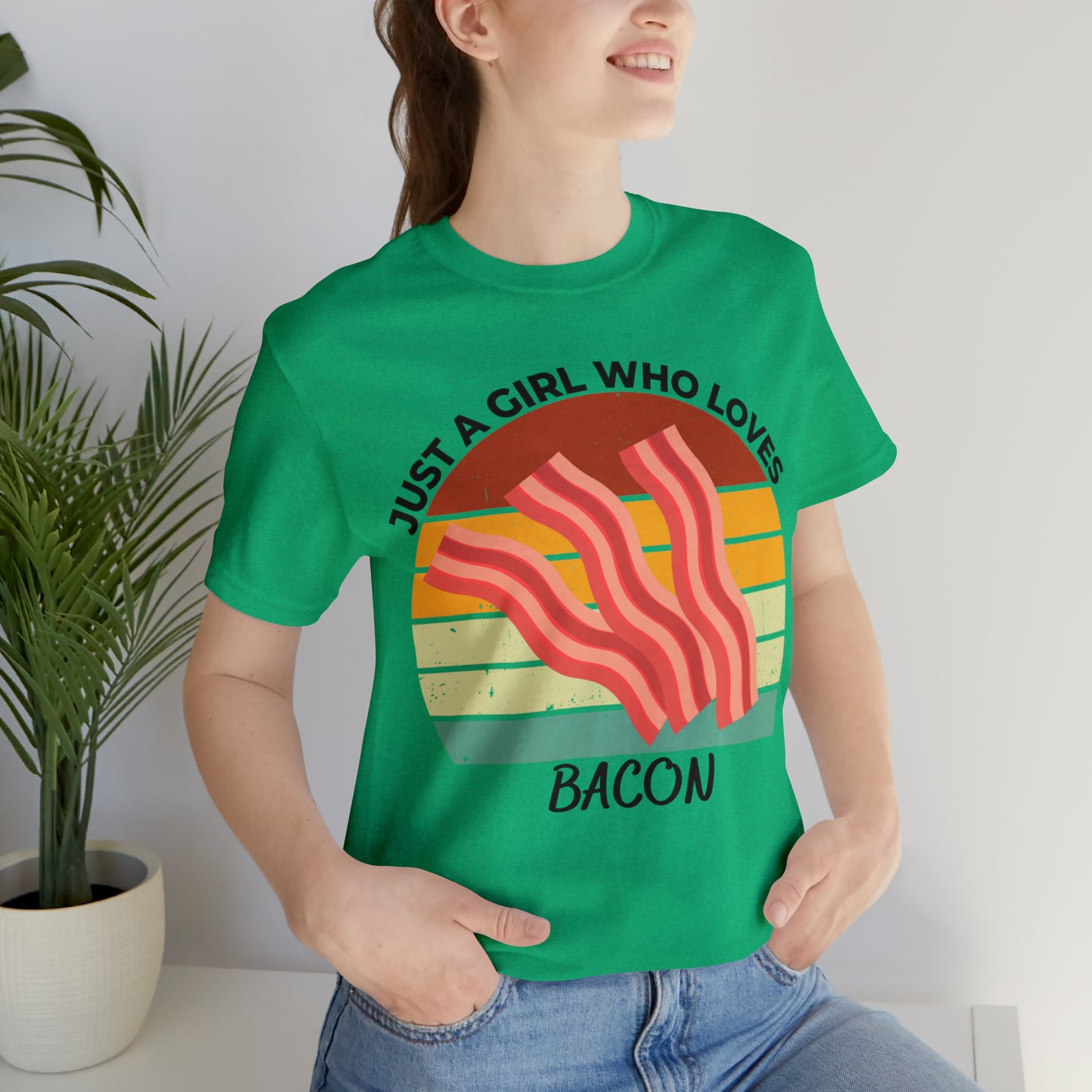 Just a Girl Who Loves Bacon Short Sleeve Tee