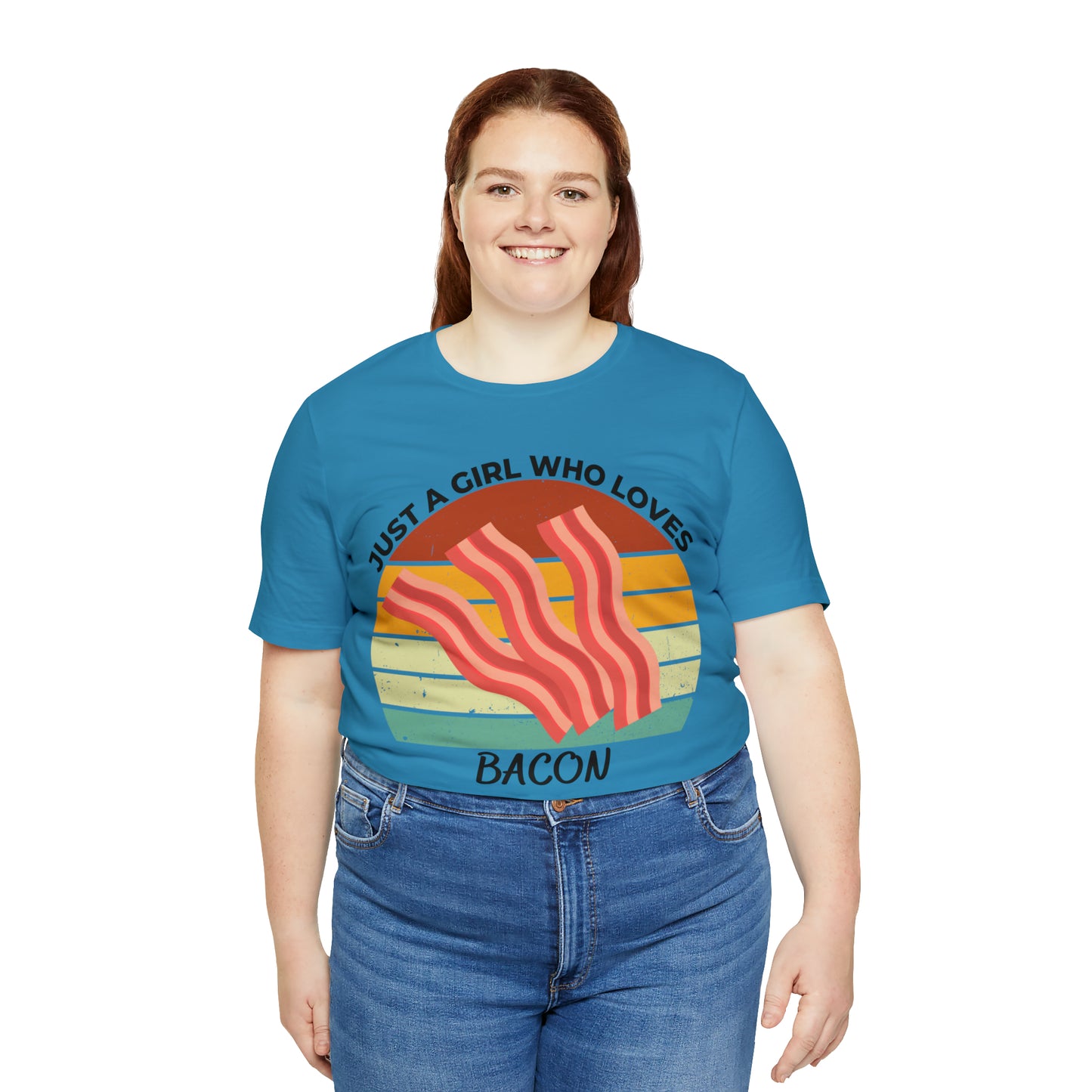 Just a Girl Who Loves Bacon Short Sleeve Tee