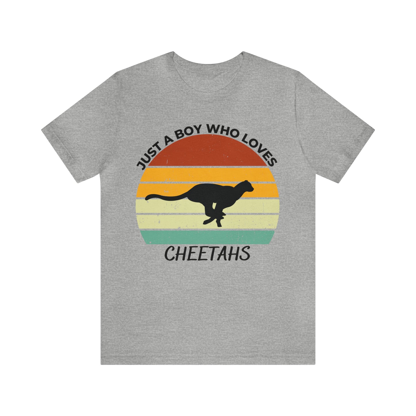 Just a Boy Who Loves Cheetahs Short Sleeve Tee