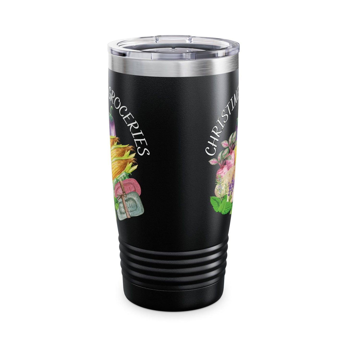 Christine's Groceries Logo Ringneck Tumbler, 20oz