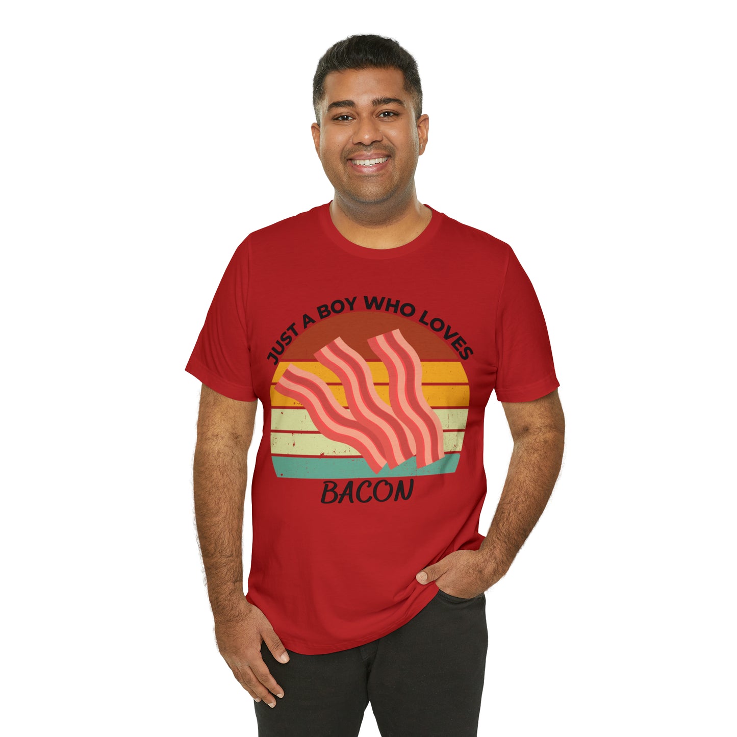 Just a Boy Who Loves Bacon Short Sleeve Tee