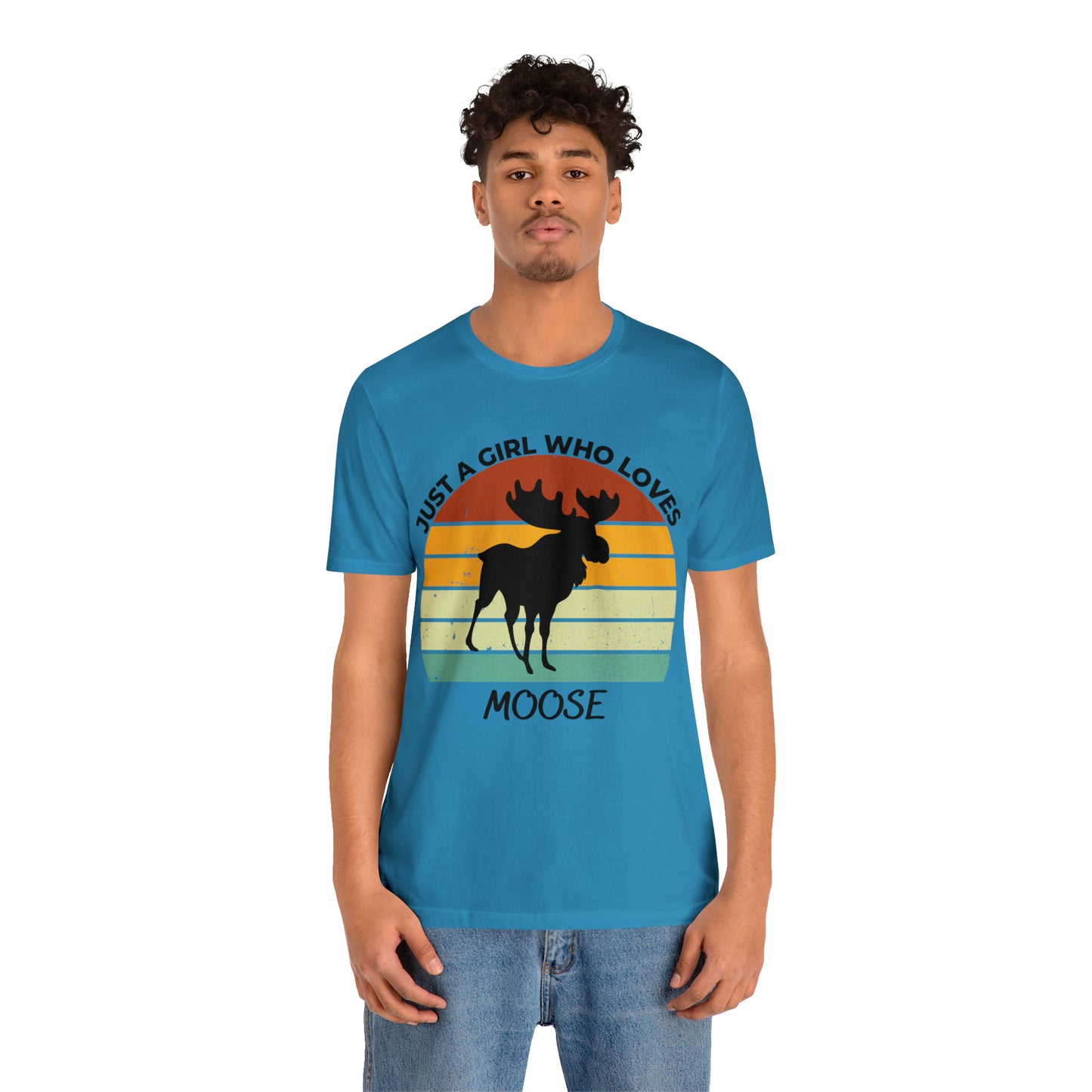 Just a Girl Who Loves Moose Short Sleeve Tee