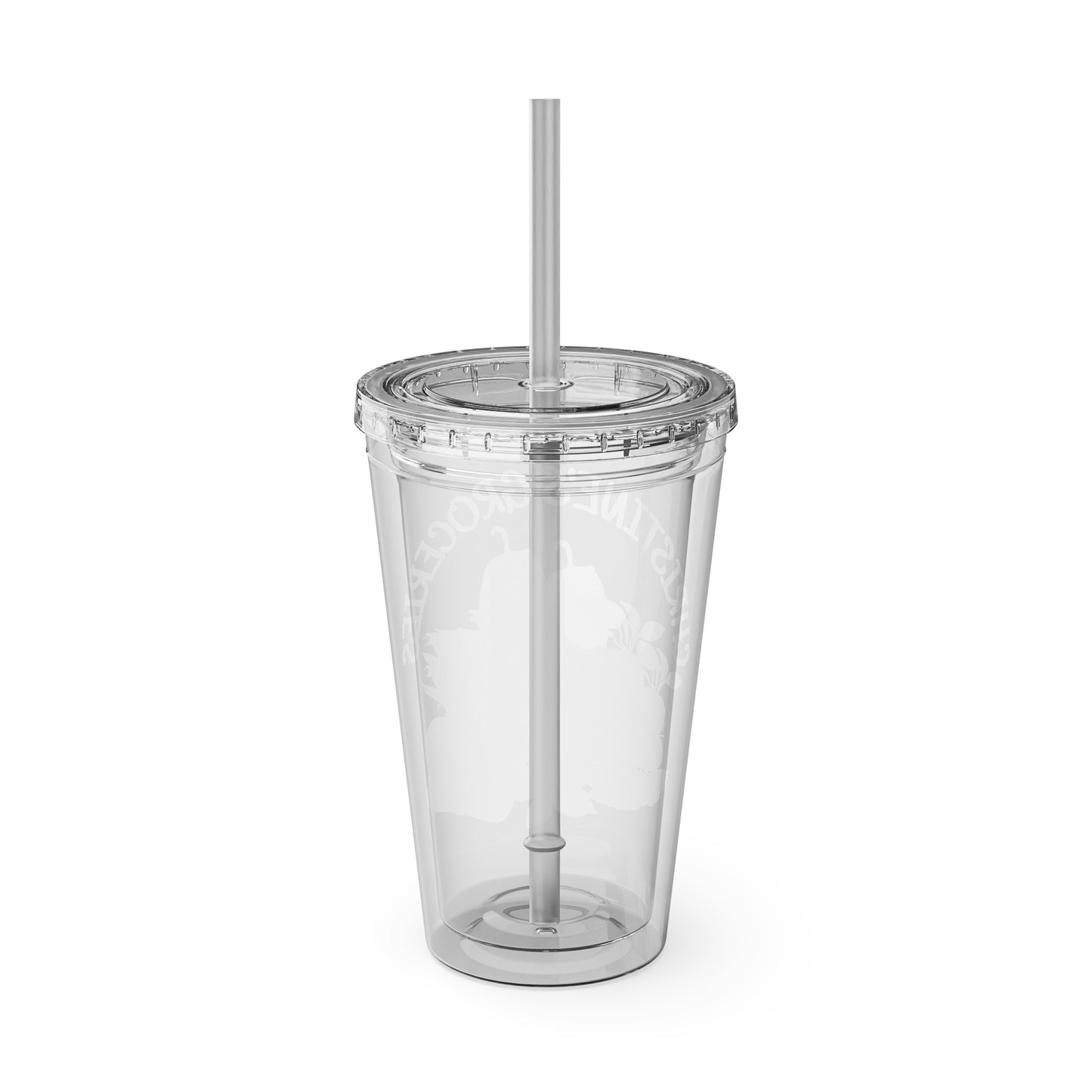 Christine's Groceries Sunsplash Tumbler with Straw, 16oz